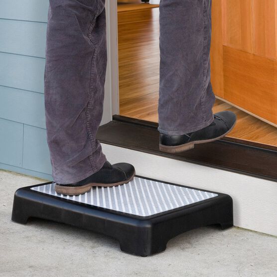 440 lbs. Weight Capacity Non-Slip Outdoor Step, BLACK MATTE, hi-res image number null