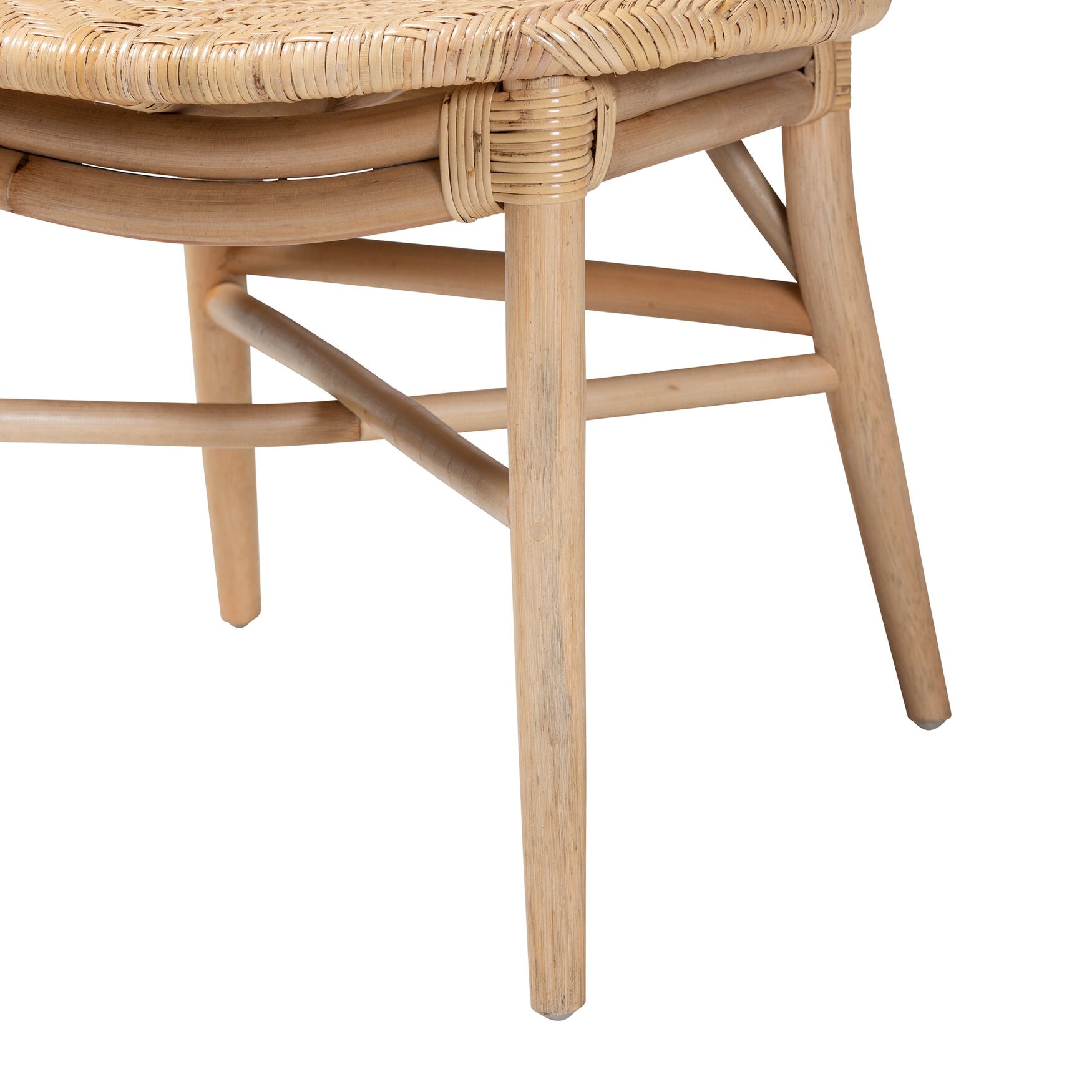 Osaka Modern Bohemian Natural Brown Rattan Dining Chair, , alternate image number 11