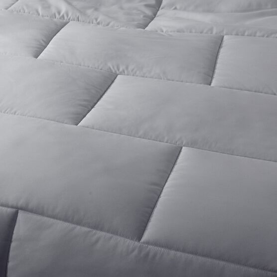 Subway Tile Down Alternative Comforter, Glacier Grey, , alternate image number null