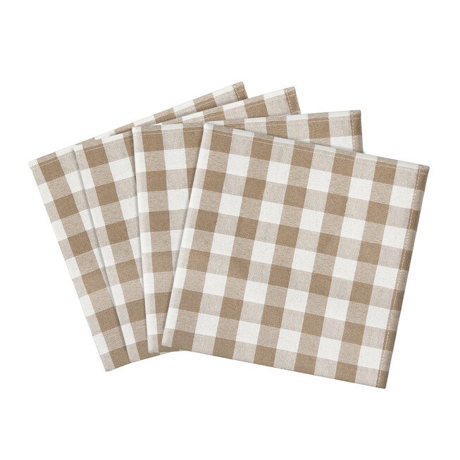 Buffalo Check Dinner Table Napkins Set of Four, , alternate image number null