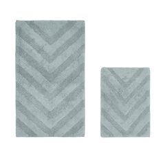 Hugo Collection 100% Cotton 2 Piece (17" X 24" | 24" X 40") Bath Rug Set