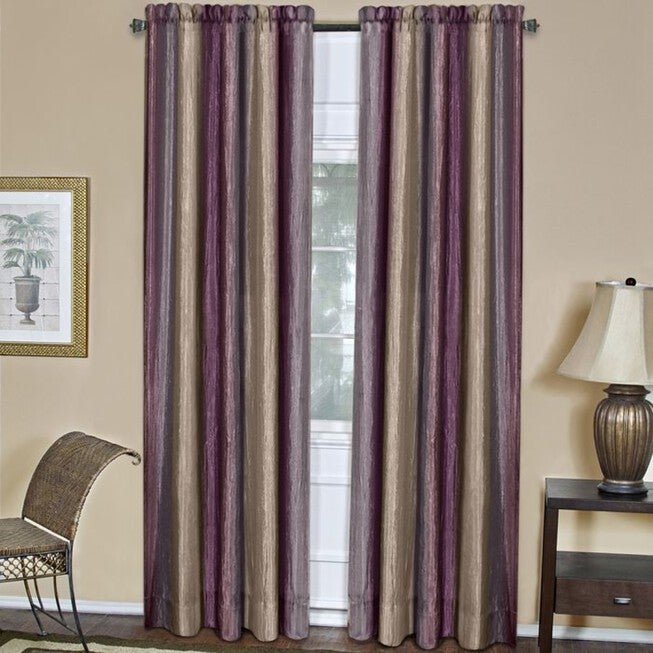 Ombre Window Curtain Panel, AUBERGINE, hi-res image number null