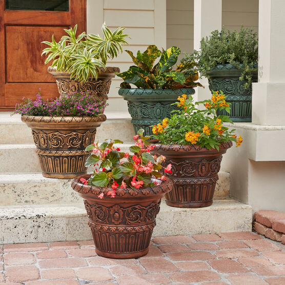 Set of 2 Large Romantic Planters, , on-hover image number null