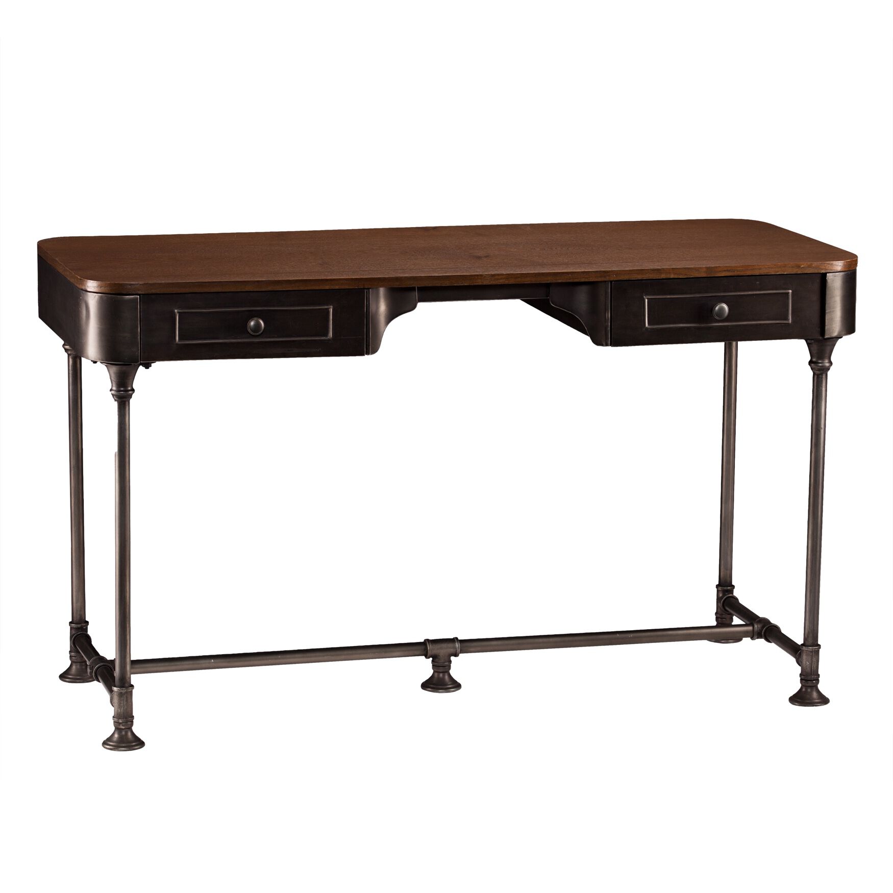 Edison Industrial 2-Drawer Desk, , on-hover image number 1