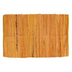 Multi Mustard Rag Rug 50X80Cm