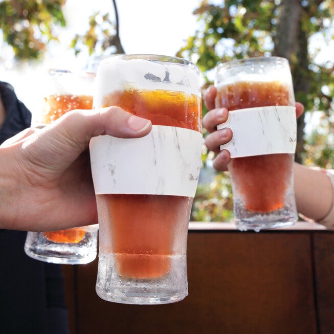 Beer Freeze Cooling Cups (Set Of 2) In Marble By, , alternate image number null