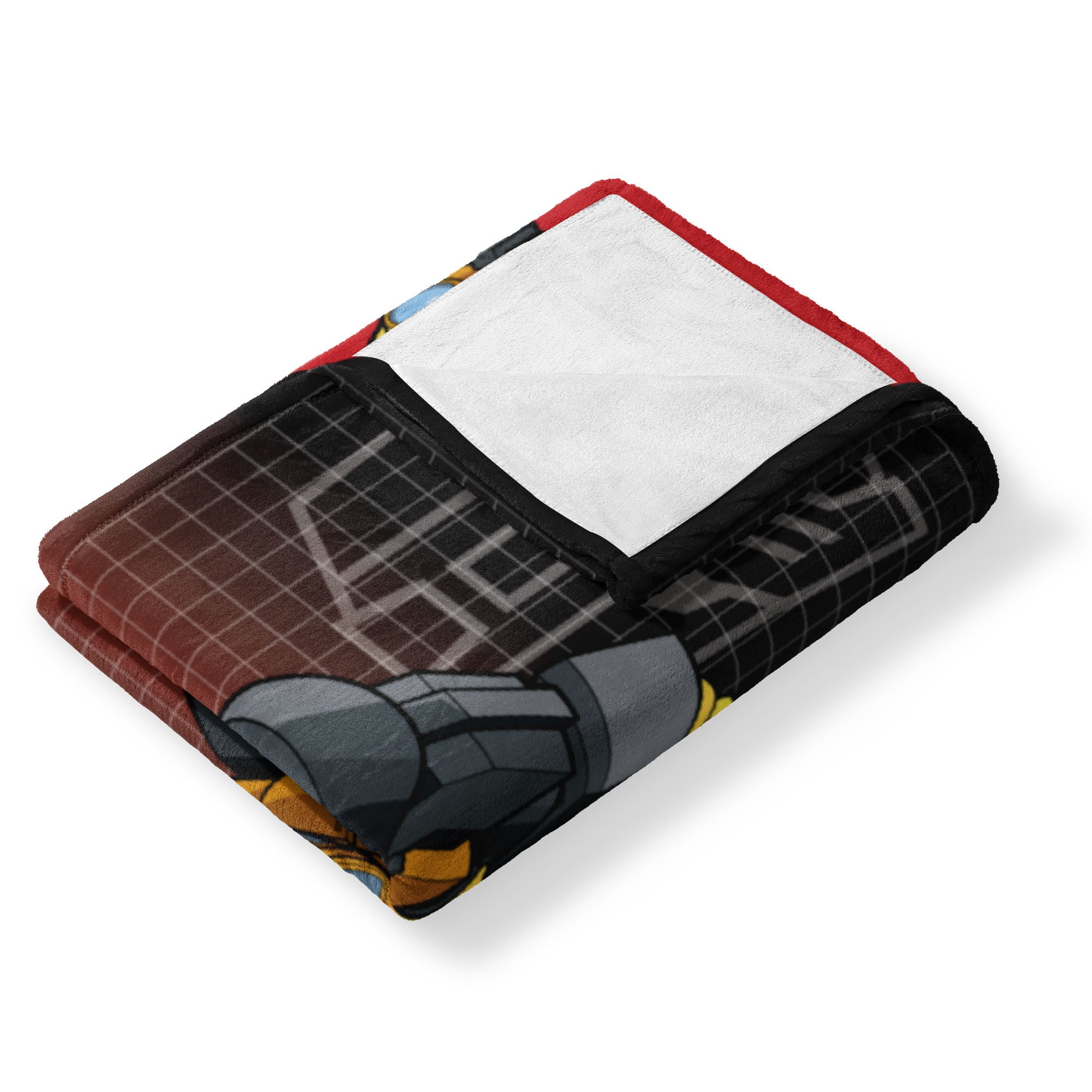 Hasbro Transformers G1 Grid Bumblebee Silk Touch Throw Blanket 40X50 Inches, RED, alternate image number 3