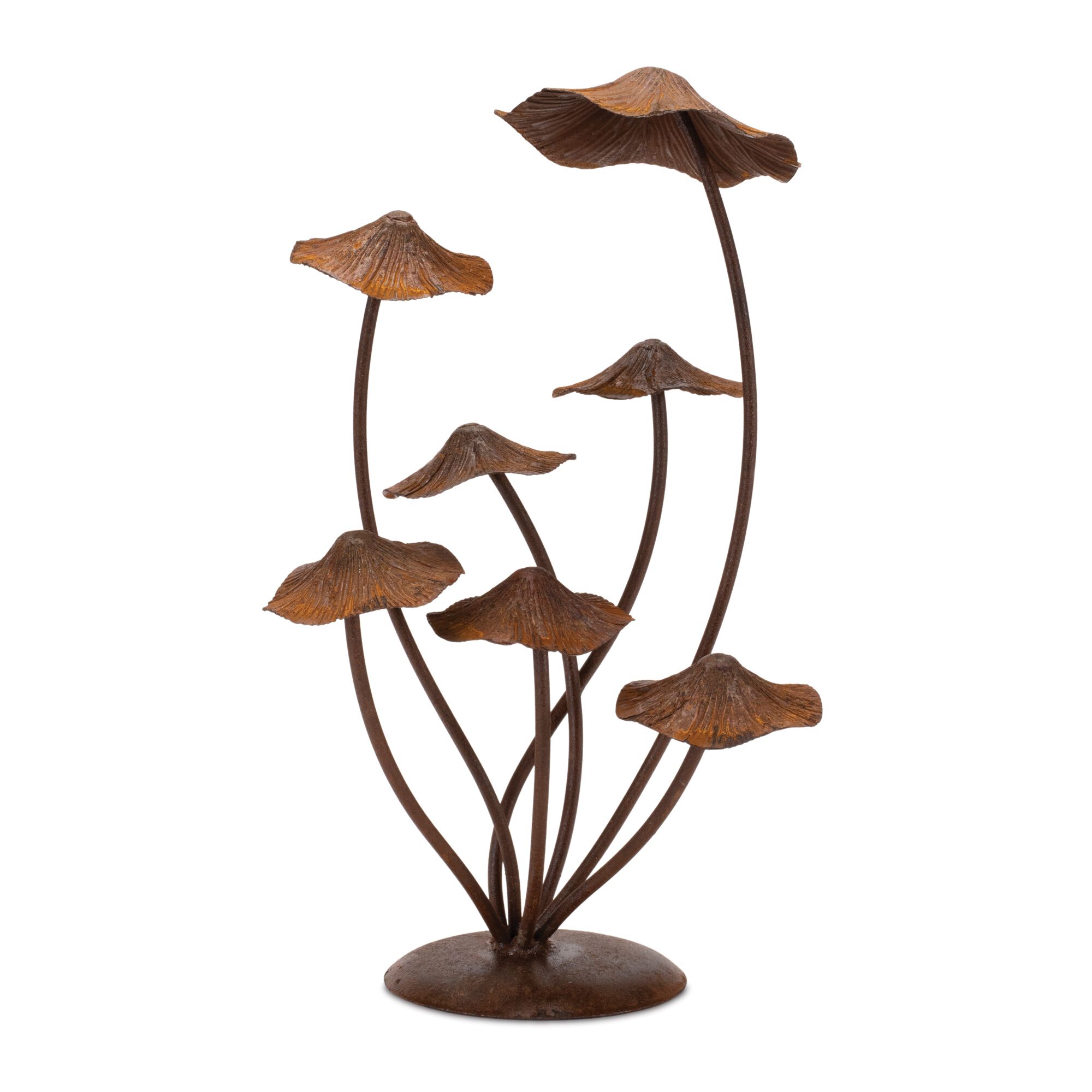 Bronze Metal Mushroom Garden Accent 17 inchesH, BRONZE, hi-res image number 0
