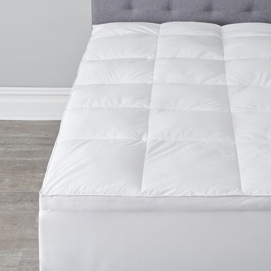 Dual Layer Mattress Pad, WHITE, hi-res image number null
