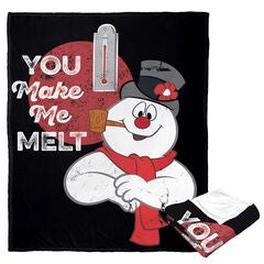 Frosty The Snowman You Make Me Melt Silk Touch Throw Blanket