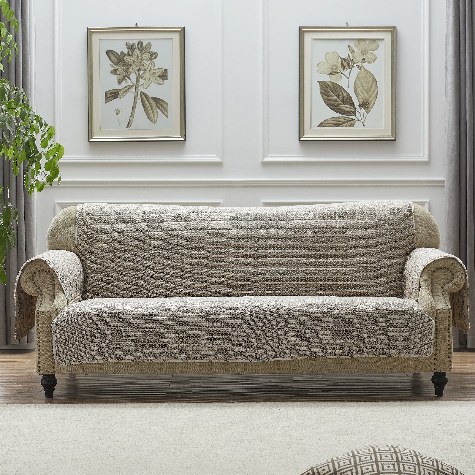 Phoenix Sofa Furniture Protector, TAN, alternate image number 2