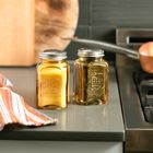 Retro Glass Salt & Pepper Set - Amber, , alternate image number null