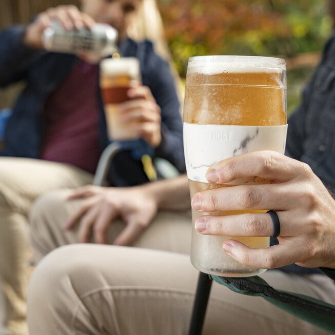 Beer Freeze Cooling Cups (Set Of 2) In Marble By, , alternate image number null