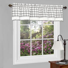 Buffalo Check Window Curtain Valance