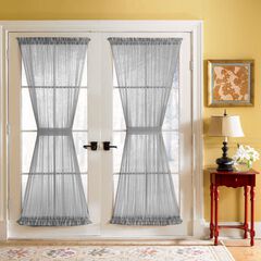 BH Studio Sheer Voile Door Panel With Tiebacks