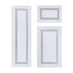 Hotel Collection 100% Cotton 3 Piece (17" X 24" | 24" X 40" | 20" X 60") Bath Rug Set