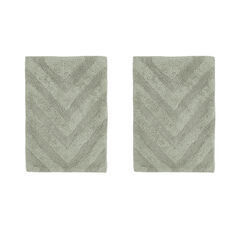 Hugo Collection 100% Cotton 2 Piece (17" X 24" | 17" X 24") Bath Rug Set