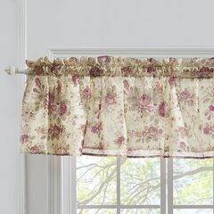 Antique Rose 100% Cotton Window Treatment Valance Curtains