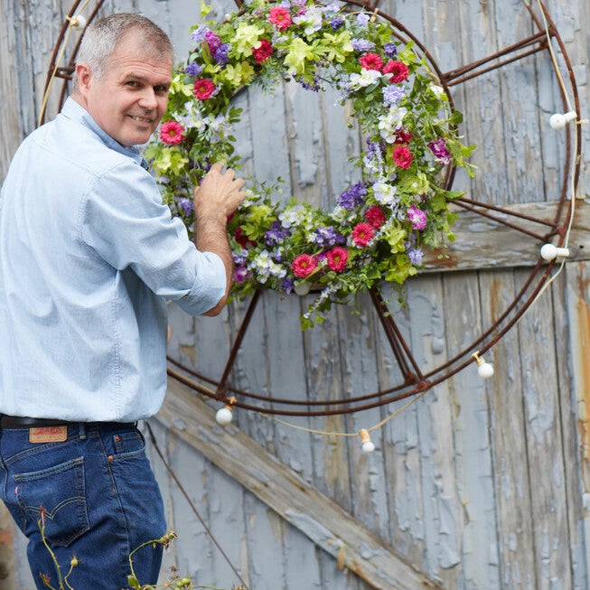 Mixed Floral Wreath 24 inchesD, , alternate image number 2