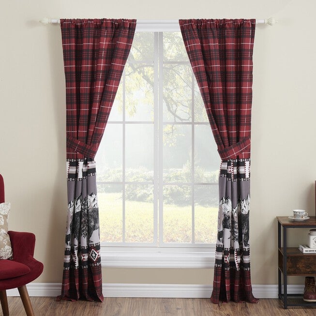 Timberline Window Curtain Panel Pair, , on-hover image number 1