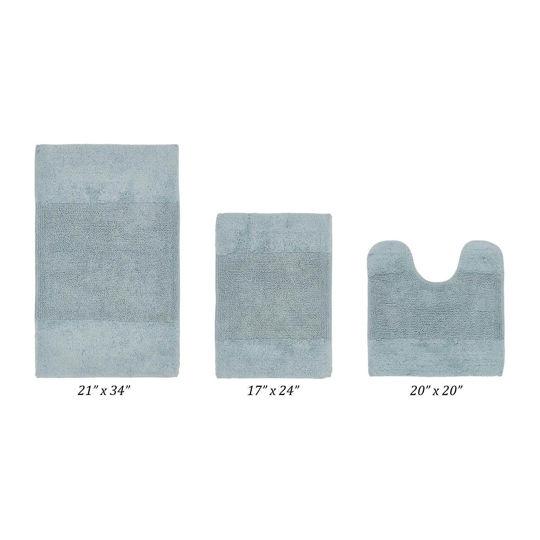 Granada Collection 100% Cotton 3 Piece (17 inches X 24 inches | 20 inches X 20 inches | 21 inches X 34 inches) Bath Rug Set, , on-hover image number 1