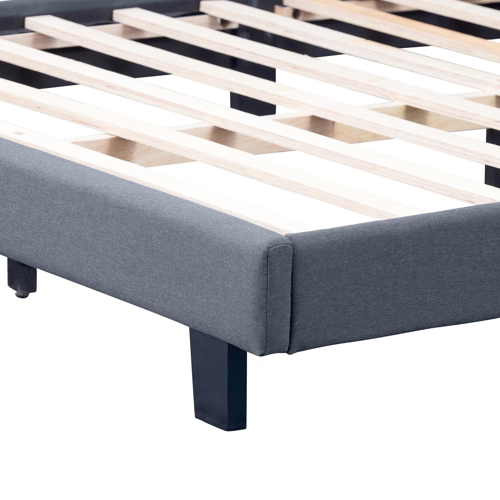 Carlisle Platform Bed, Gray, Queen, , alternate image number 12