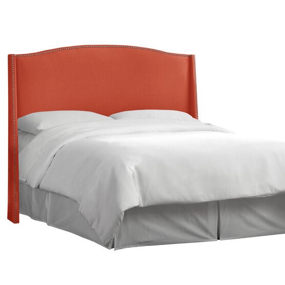 Nail Button Wingback Headboard, , alternate image number null