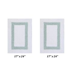 Hotel Collections Bath Mat Rug 2 Piece Set (17" X 24" | 17" X 24")