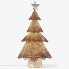 Champagne Mesh Glitter Trees, SMALL, hi-res image number null