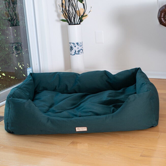 Bolstered Dog Bed, Anti-Slip Pet Bed, Laurel Green, X-Large, , alternate image number null