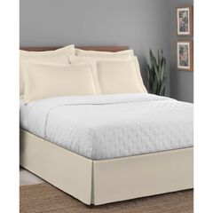 Luxury Hotel Classic Tailored 14" Drop Ivory Bed Skirt