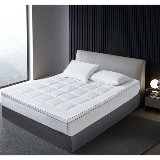 kathy ireland Cotton Mattress Pad Topper, WHITE, hi-res image number null