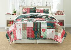 Holiday Patchwork Quilt 3-PC Set