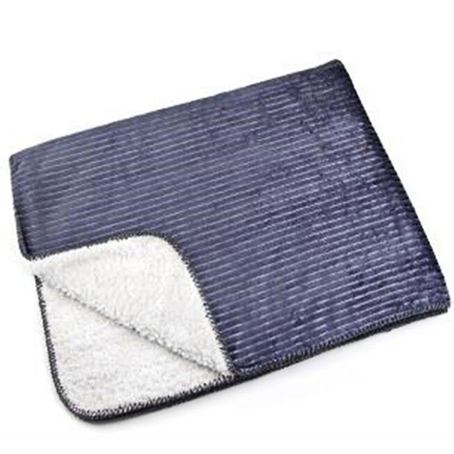 Luxury Pet Dog Blanket - Cozy Fleece and Sherpa Cover - Brown, , alternate image number null