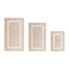 Hotel Collection 100% Cotton 3 Piece (17" X 24" | 21" X 34" | 24" X 40") Bath Rug Set
