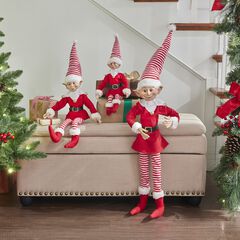 24"H Posable Christmas Elf 