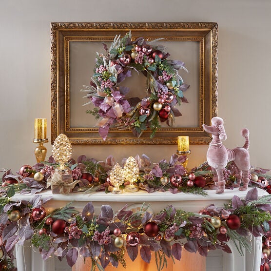 Blush Christmas Wreath, , alternate image number null