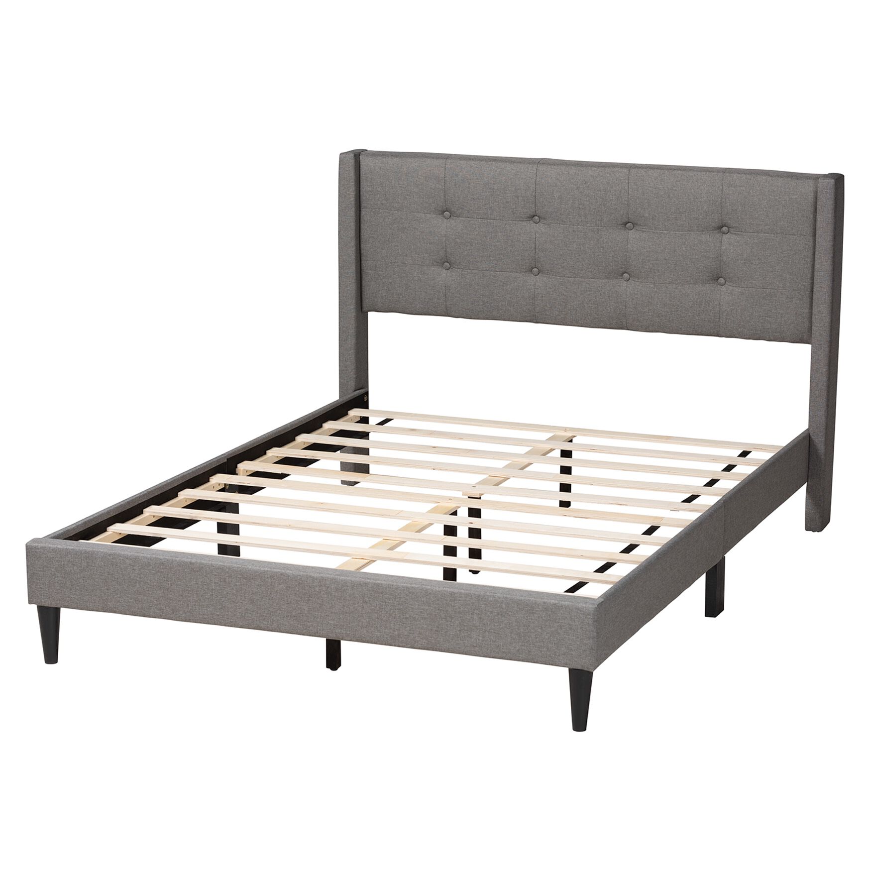 Casol Mid-Century Modern Transitional Upholstered Platform Bed, , alternate image number 9