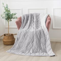 Cozy Gray Down Alternative Throw Blanket Throw