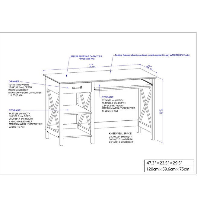 Honduras Writing Desk, , alternate image number null