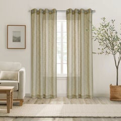 Boucle Sheer Grommet Curtain Panel