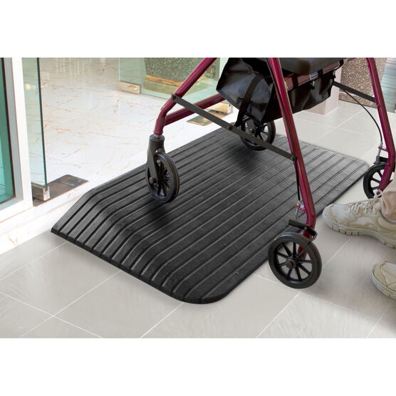Rubber Threshold Ramp, BLACK, hi-res image number null