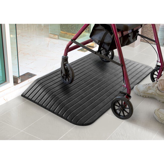 Rubber Threshold Ramp, BLACK, hi-res image number 0