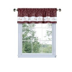 Live, Love, Laugh Window Curtain Valance - 58x14