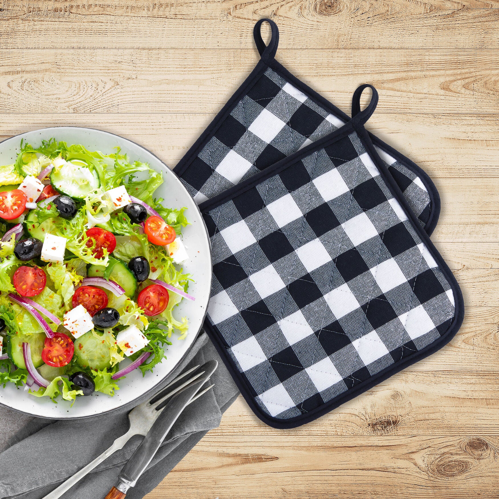 Buffalo Check Pot Holder - Set of Two, , alternate image number 3