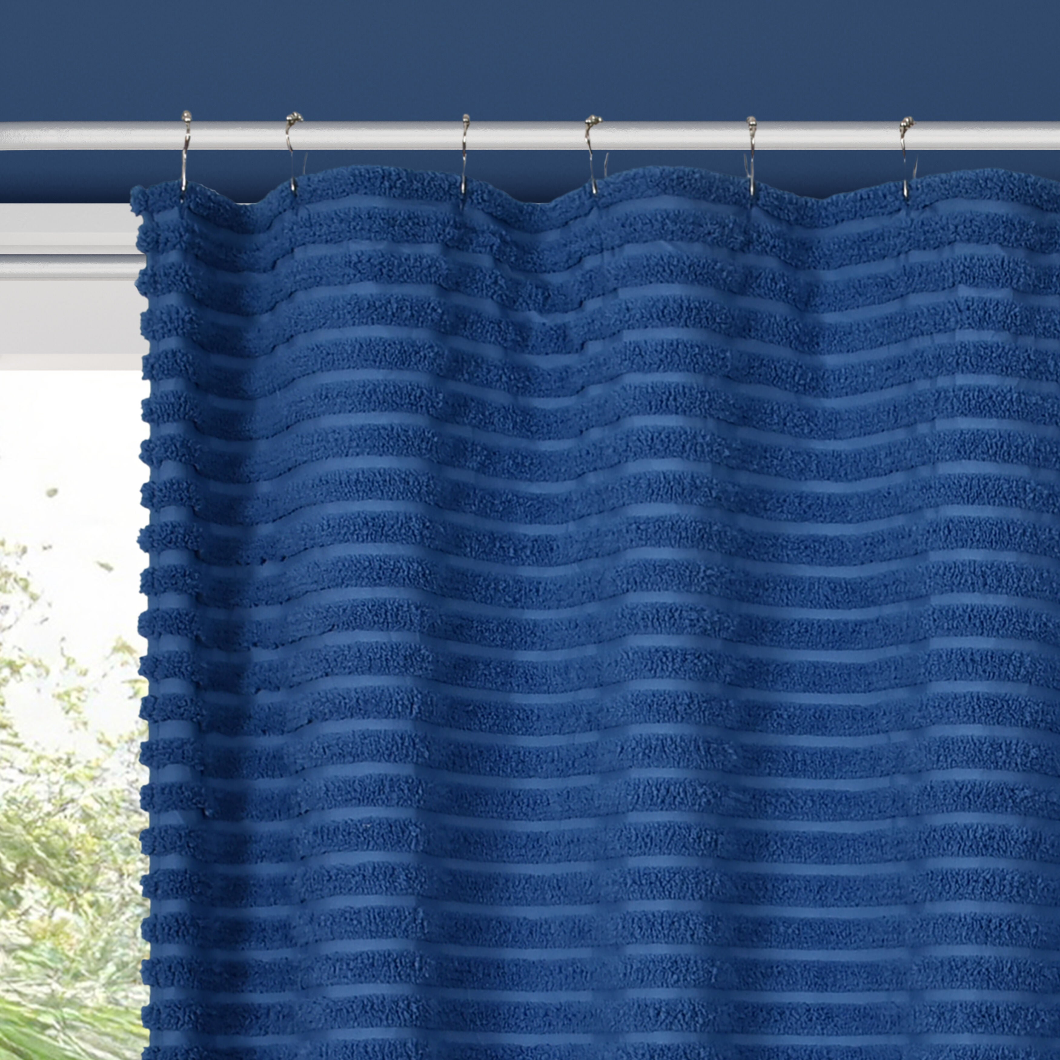 DARBY SHOWER CURTAIN, SAND, alternate image number 1