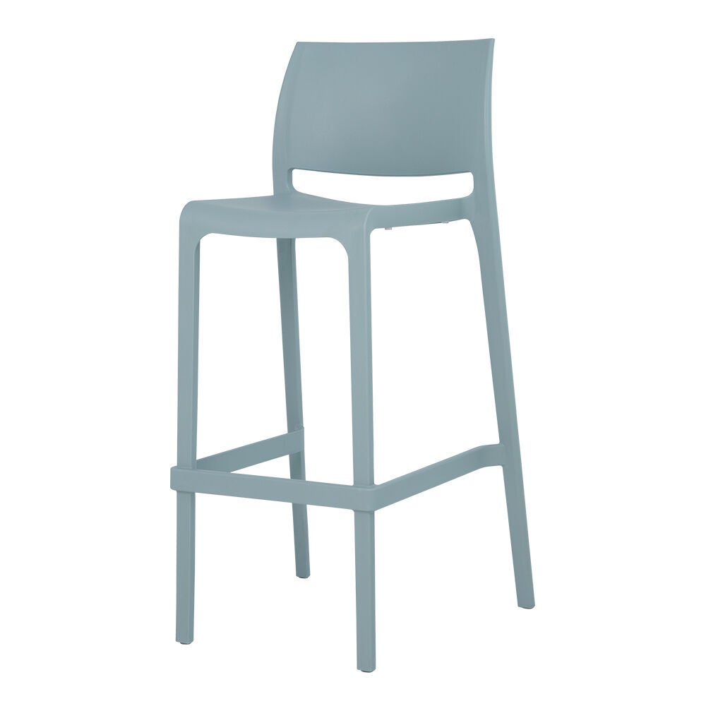 SET OF 2 SENSILLA OUTDOOR STACKABLE BARSTOOL, BABY BLUE, alternate image number 2