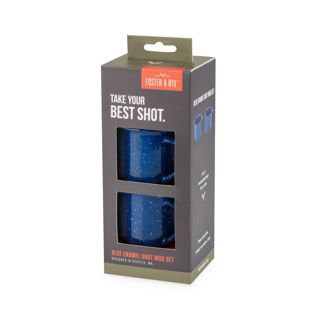 Blue Enamel Shot Glass Set, , alternate image number null