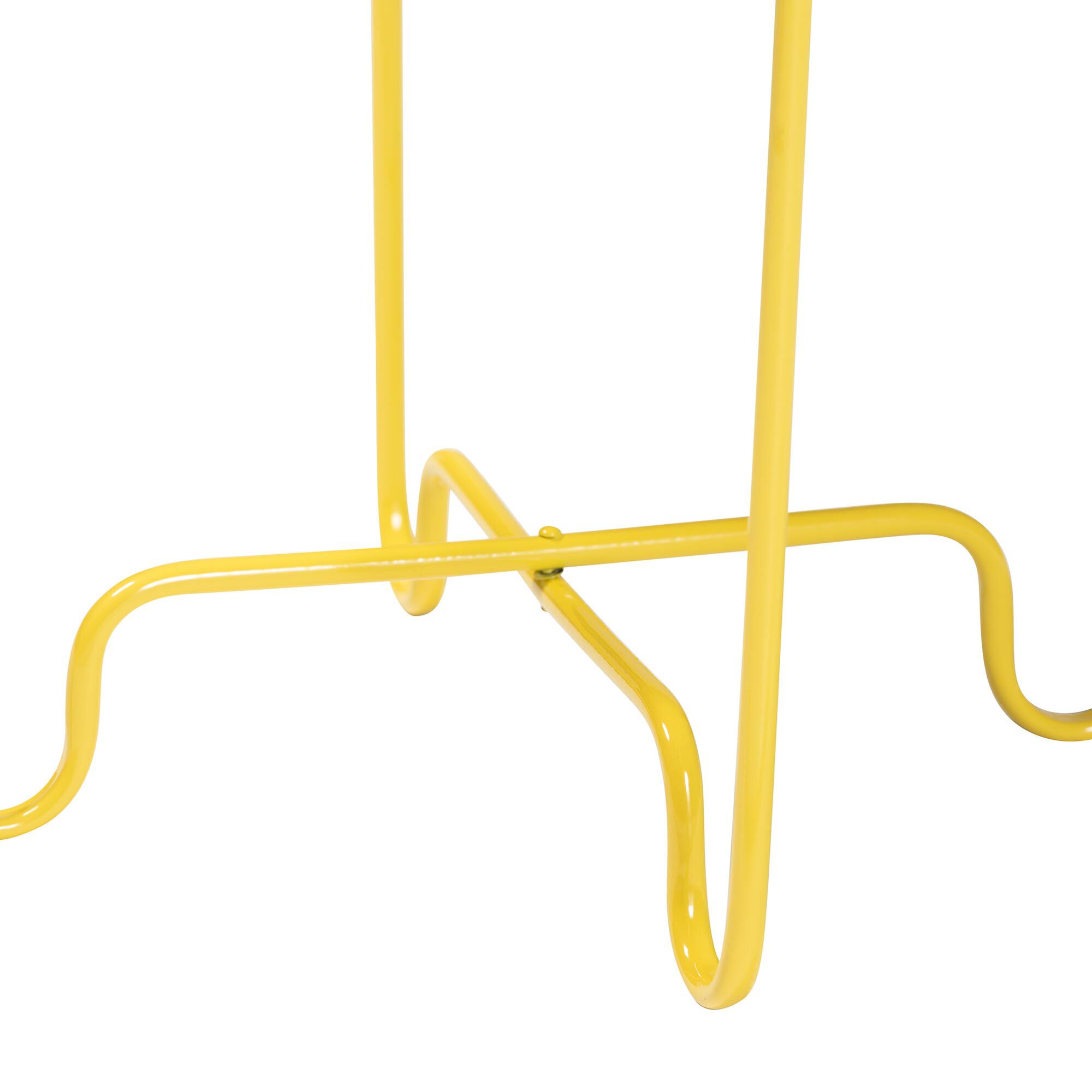 Laverne White Metal Side Table, YELLOW, alternate image number 4