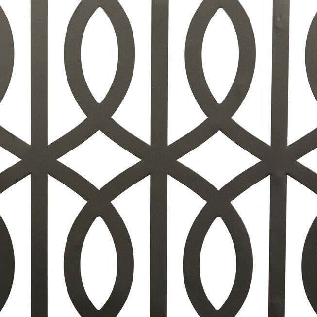 Set Of 4 Black Wood Contemporary Wall Decor, , alternate image number null
